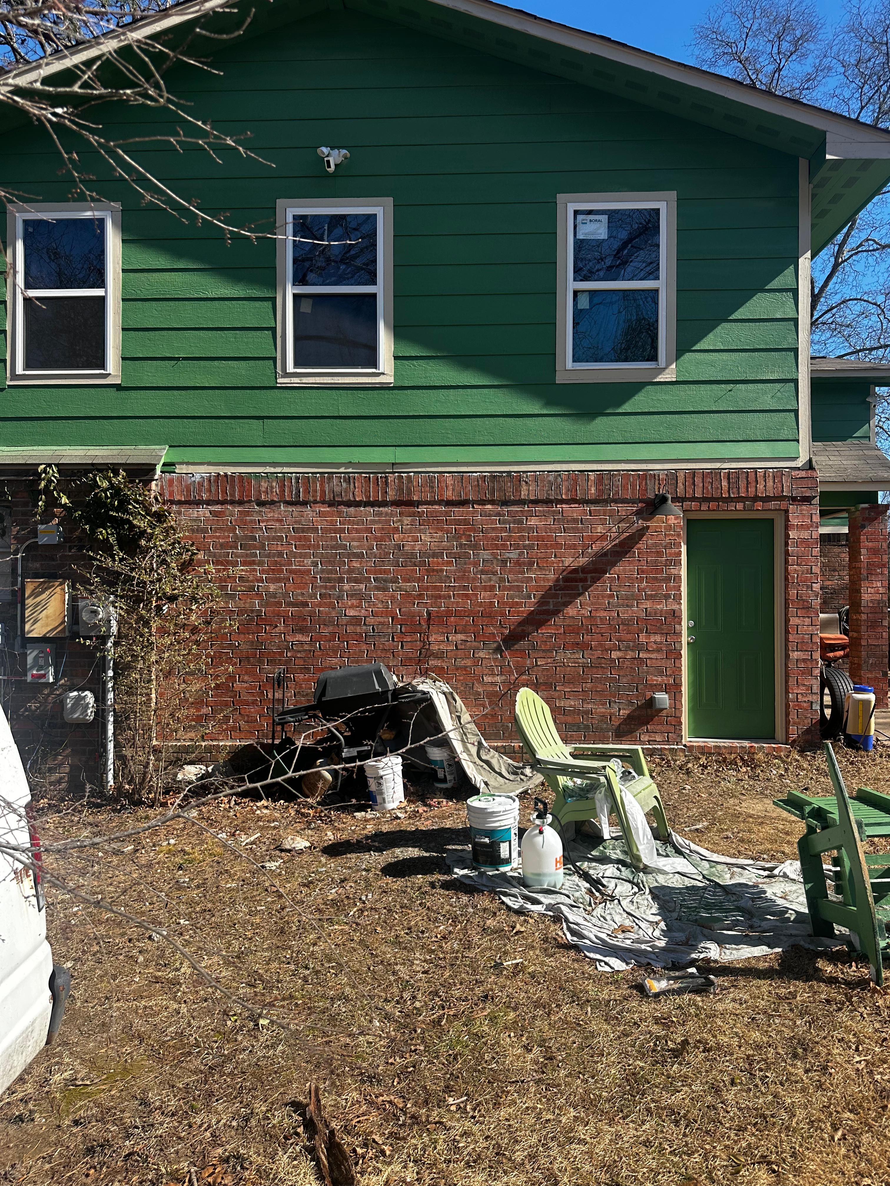 Backyard before the concrete pour