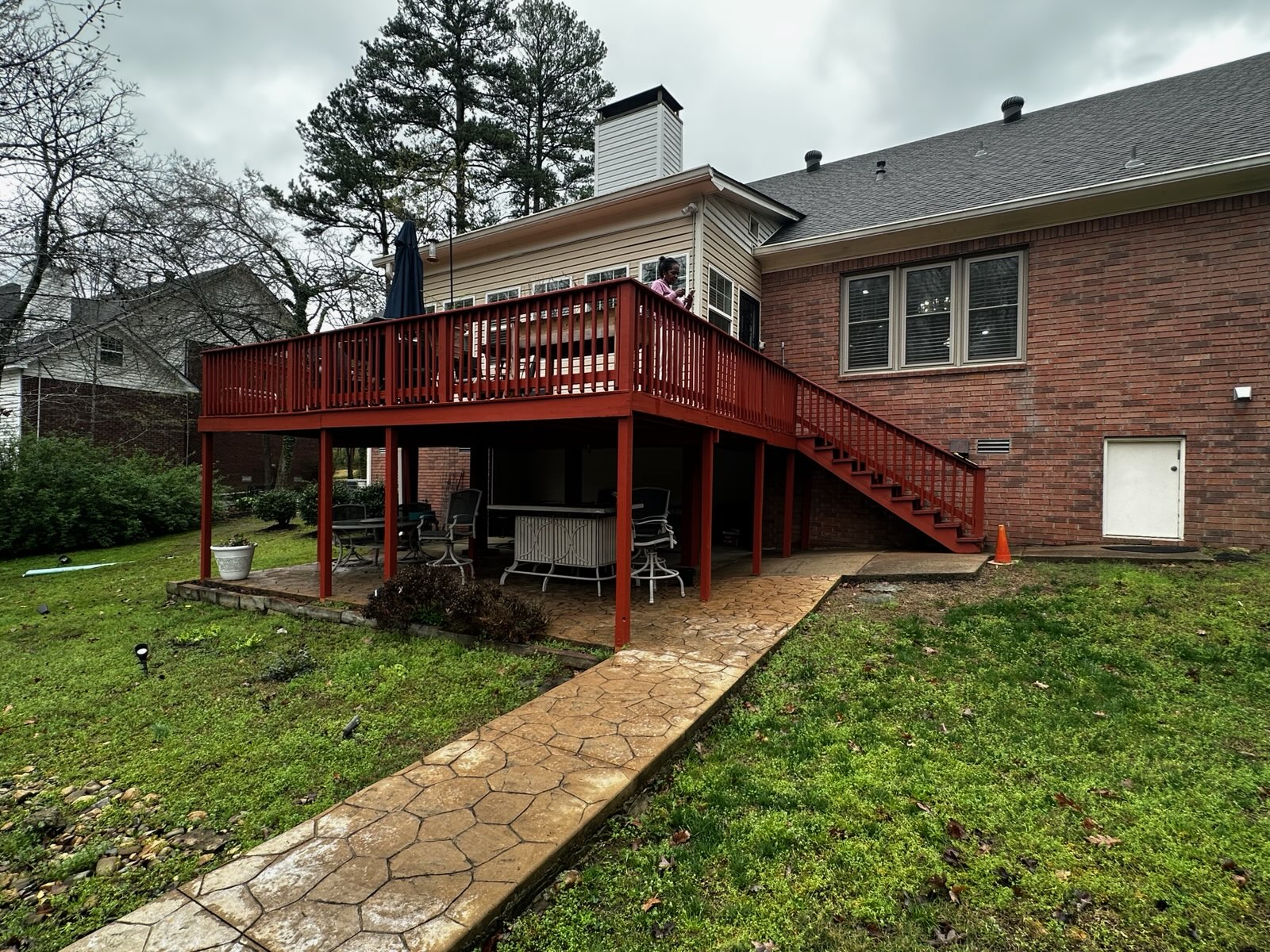 Old deck before renovation