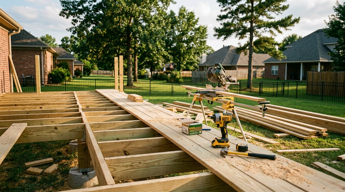 PS Construction LLC trim work project in Little Rock, AR